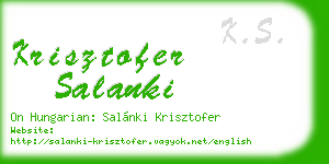 krisztofer salanki business card